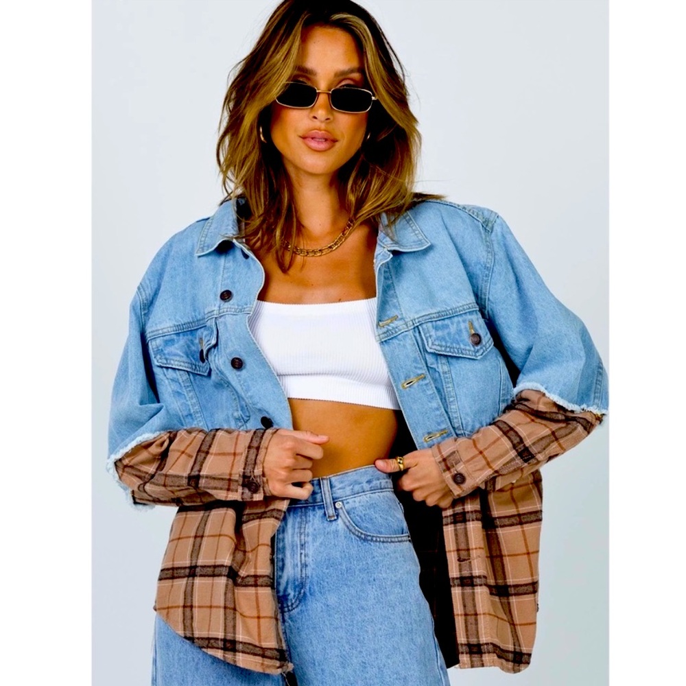 Princess Polly Larkin Denim shacket/jacket